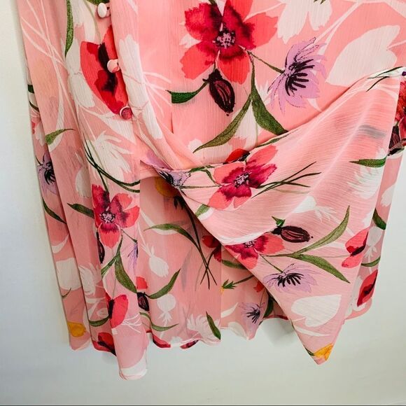 LEITH Floral Midi Skirt With Side Slit - Picture 4 of 8